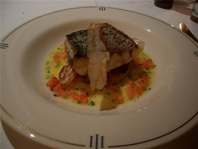 Slow-poached barramundi