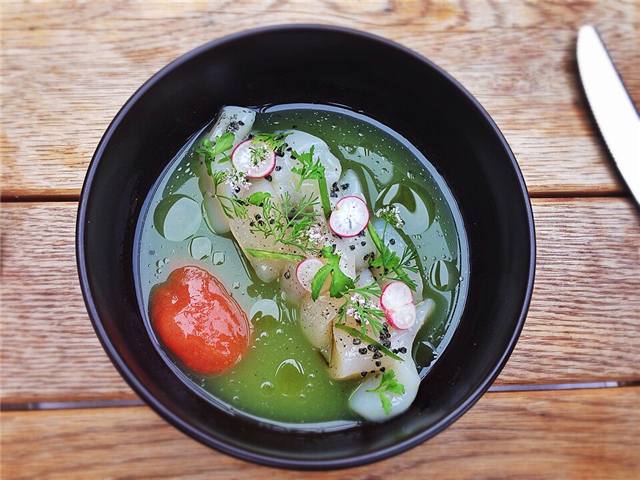 Hokkaido scallop crudo